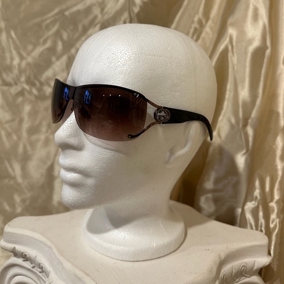 Gucci Shield Sunglasses in Brown Hue main image 11